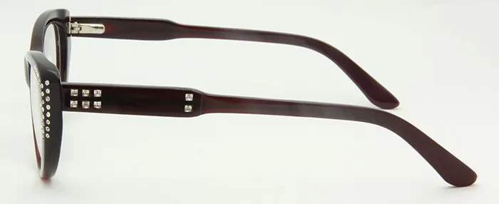 Высококачественные роскошные очки "кошачий глаз" armacao de oculos de grau с бриллиантами для женщин, линзы для близорукости, очки по рецепту, оправа для очков