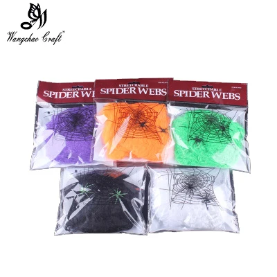 20g/Bag Halloween decora o Spider Web Scary Party Scene Props White Stretchy Cobweb Horror house home Decoration accessories