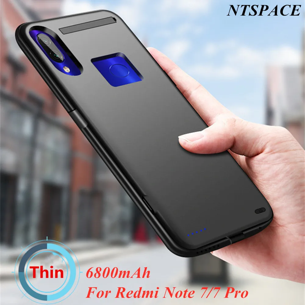 

For Xiaomi Redmi Note 7 Extend Power Bank Battery Charger Cover For Xiaomi Redmi Note 7 Pro External Power Bank Charging Case