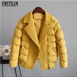 Kmeram 2019 Новая модная парка зимняя куртка для женщин облегающий стиль женские куртки короткое теплое зимнее пальто для женщин Casaco Feminino HH689