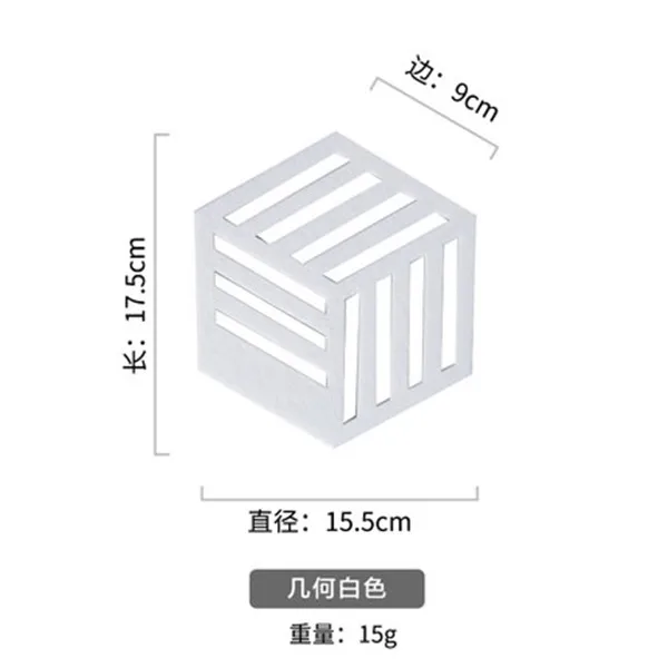 Креативные шестигранные войлочные подставки противоскользящие изолированные круглые чашки коврики полые чашки кружки Pad INS простое украшение дома 1 шт - Цвет: style 5