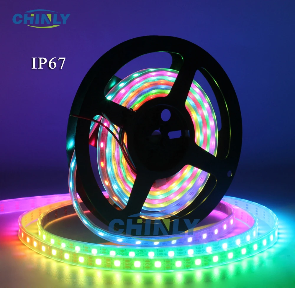 DC5V 1m/4m/5m WS2812B Smart led pixel strip,Black/White PCB,30/60/144 leds/m WS2812 IC;WS2812B/M 30/60/144 pixels,IP30/IP65/IP67