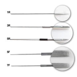 100pcs Tranditional 1R 3R 5R 7R 5F 7F needles for permanent makeuup tattoo Machine with independent packing Free shipping