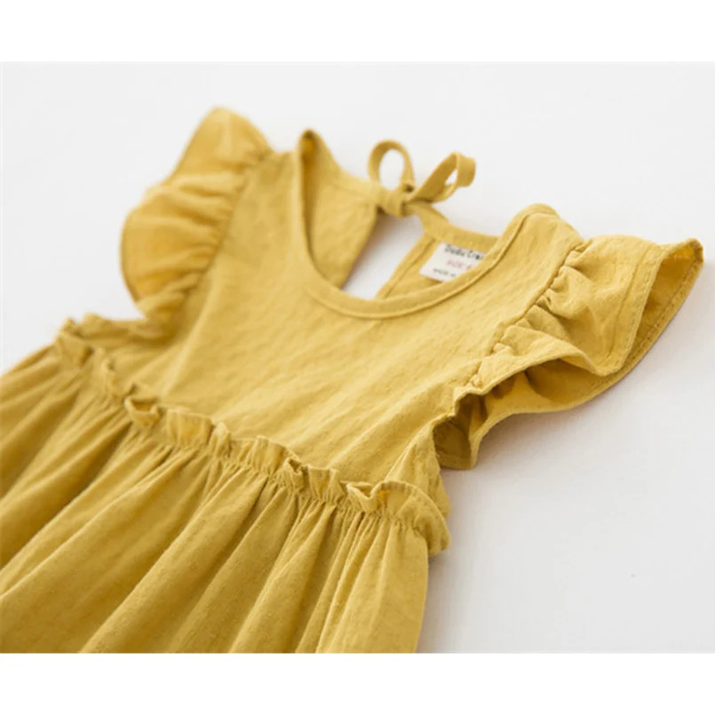 Мягкая дышащая блузка для новорожденных девочек летняя кружевная рубашка с оборками и рукавами для малышей хлопковые рубашки для маленьких девочек