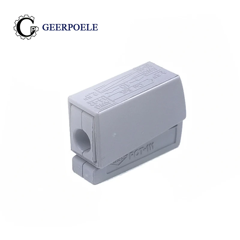 

10 pcs/lot PCT-111 1 pin Compact Conductor WAGO terminals Block Wire Wiring Connector Junction box Universal