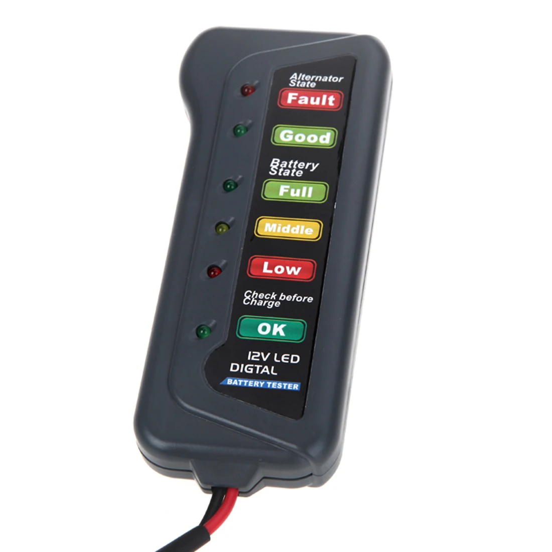 Mini 12V Automotive/ Car Vehicle Battery Tester Charger/ Alternator