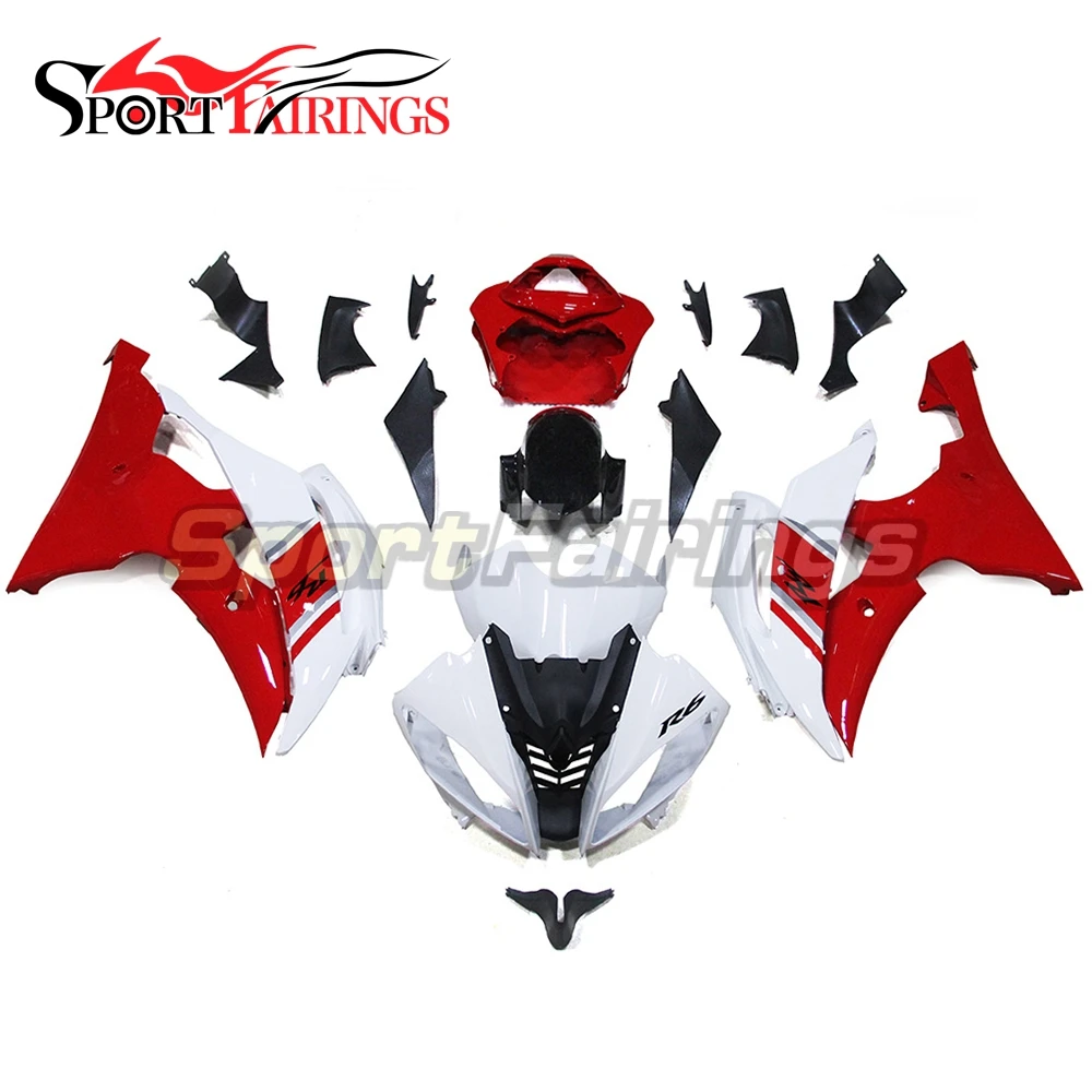 

Fairings For Yamaha YZF600 R6 Year 08 - 15 2008 2009 2010 2012 2013 2014 2015 ABS Motorcycle Fairing Kit Bodywork White Red New
