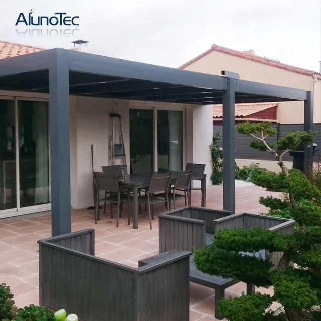 pergola aluminum, aliexpress : buy outdoor motorized aluminum pergola louver roof, Design ideen