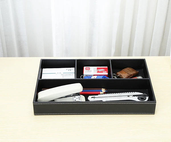 Офисный Настольный органайзер, коробка для канцелярских принадлежностей, лоток для ручки, карандаша, линейки, бумажные заметки, ящик для инструментов A119