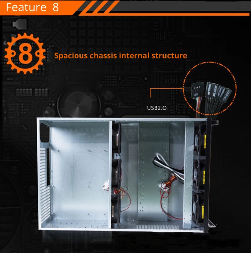 Крипто монета Биткойн горная рама ETH LTC шасси USB шахтер PC чехол sever rack держатель GPU карты gtx 1080 P106 R9 370 RX480
