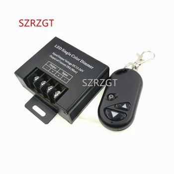 

LED Single Color Dimmer With RF Remote Controller Brightness For LED Spot DC12V-24V 20A 3 Key RF for Single Color LED Strip