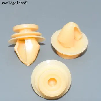 

worldgolden 100pcs auto fasteners Door Panel Retainer for RENAULT#6001549265, for Peugeot Citroen#6991.56