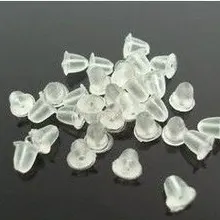 15000 шт./лот белый Пластик серьги сзади пробки резиновый фиксатор для серег