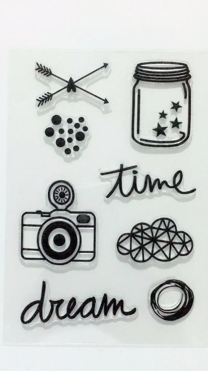 Transparent Clear Silicone Stamps Seal for DIY Scrapbooking Photo Album Paper Craft Decorative