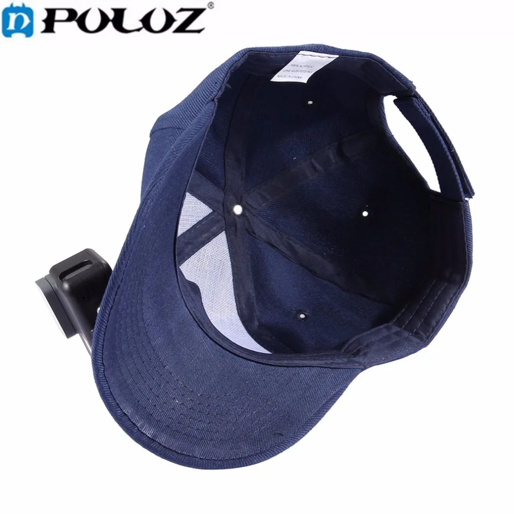 PULUZ для Go Pro Аксессуары бейсболка кепки Регулируемая Strapback кепки с j-крюк Пряжка Крепление Винт для GoPro HERO 5 4 3+ 3 2