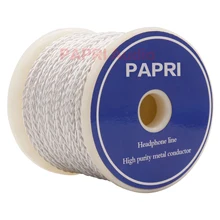 PAPRI DIY PR9401AG Upgrade Signal Line Cable OCC Silver Plated Wire Hifi Audio Line For Amplifer