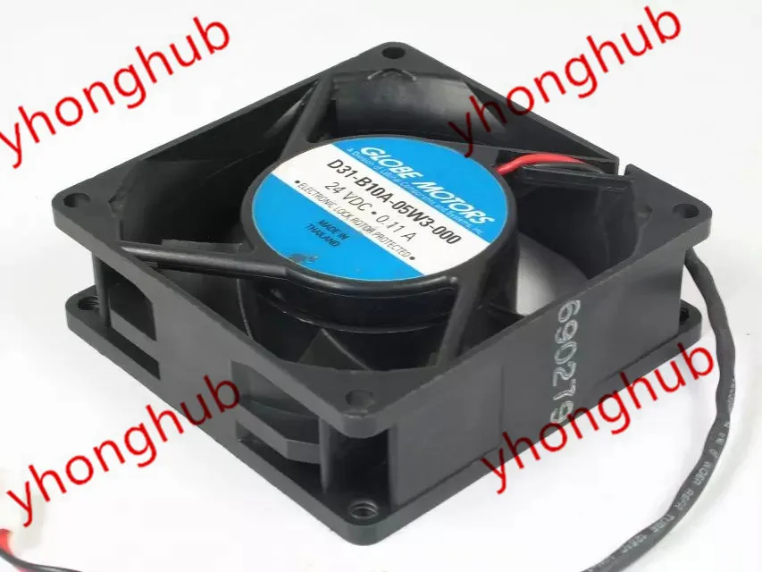 

NMB-MAT D31-B10A-05W3-000 DC 24V 0.11A 2-проводной 80x80x25 мм вентилятор охлаждения сервера