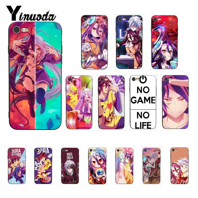 Чехол для телефона Yinuoda No Game NO life Anime iPhone 5 5Sx 6 7 7plus 8 8Plus X XS MAX XR 10 11 pro max | Мобильные