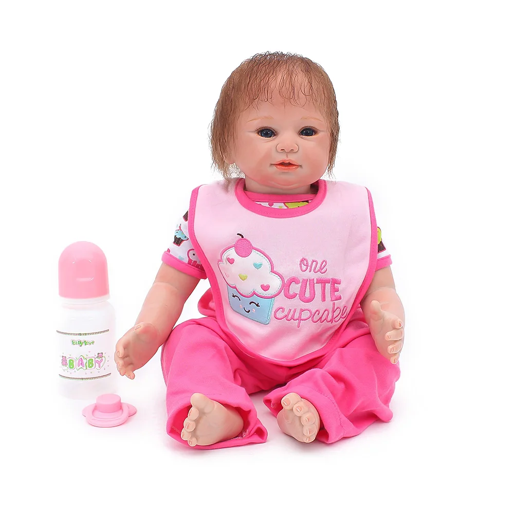 Детские куклы Reborn girl 20 &quot48 см силиконовые bebes reborn игрушки подарок мягкая ткань