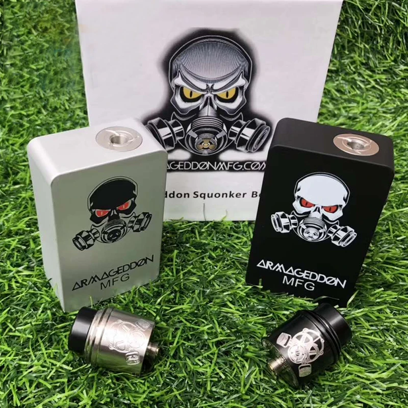 

Apocalypse box Mod Kit 1:1 24MM vape kit fit 18650 Battery 6ml Capacity BF Mechanical mod with 24mm RDA Electronic Cigarette