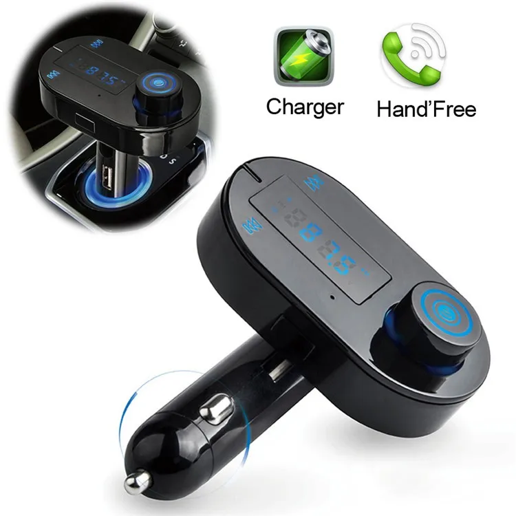 T9 upgrade T9S Car Mp3 Player Wireless Bluetooth FM Transmitter Modulator Hands Free Car Kit A2DP USB Charger for iPhone Samsung (24)