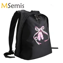 Детская Балетная сумка для девочек, Танцевальная сумка, школьная обувь, спортивная сумка, детский рюкзак, обувь с открытым носком, вышитая сумка через плечо для детей, танцевальный балет