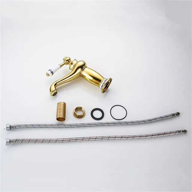 ก๊อกน้ำอ่างล้างหน้า ก๊อกน้ำทันสมัย ก๊อกน้ำห้องน้ำ สีทอง ก๊อกน้ำอ่างล้างหน้าแบบน้ำร้อนและน้ำเย็น ทำจากทองเหลือง ก๊อกน้ำแบบก้านโยกเดี่ยว พร้อมหัวก๊อกเซรามิก รุ่น M-16K 6 ก๊อกน้ำอ่างล้างหน้า ก๊อกน้ำทันสมัย ก๊อกน้ำห้องน้ำ สีทอง ก๊อกน้ำอ่างล้างหน้าแบบน้ำร้อนและน้ำเย็น ทำจากทองเหลือง ก๊อกน้ำแบบก้านโยกเดี่ยว พร้อมหัวก๊อกเซรามิก รุ่น M-16K 6