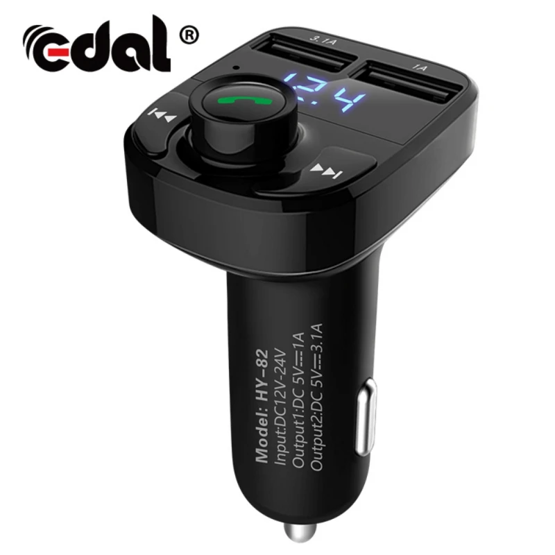 

HY-82 Car MP3 Player Wireless Hands-free Car for Phones Bluetooth FM Transmitter USB Support TF Card Mp3 A2DP