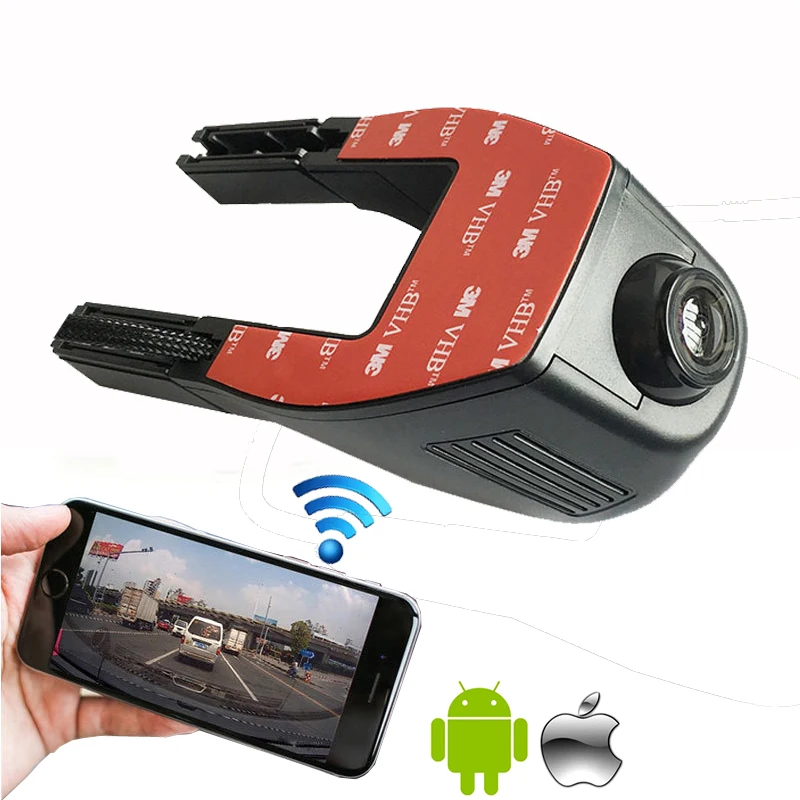  Newest iphone&android wifi connection Hidden manual car camera hd dvr 1080p for all cars 