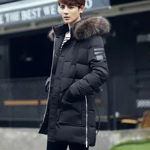 Thintenda Мужская зимняя теплая куртка Модные мужские парки Толстые Большие меховые куртки с капюшоном для мужчин длинная парка мужские повседневные куртки