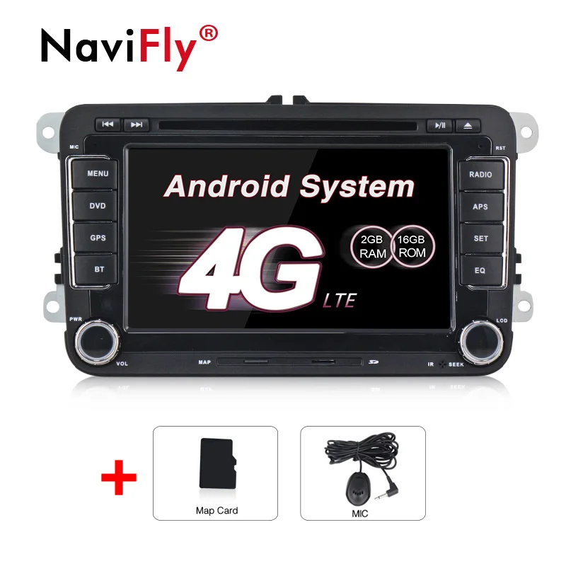 Бесплатная доставка 2G ram Andorid7.1 HD сенсорный экран автомобильный dvd плеер gps для vw