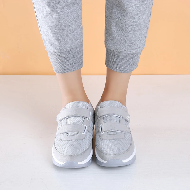 Minika/Женская удобная обувь на платформе с полукруглой подошвой; дышащая сетчатая обувь для мам; Zapatos De Mujer; кроссовки для фитнеса; Sapatos Mulher
