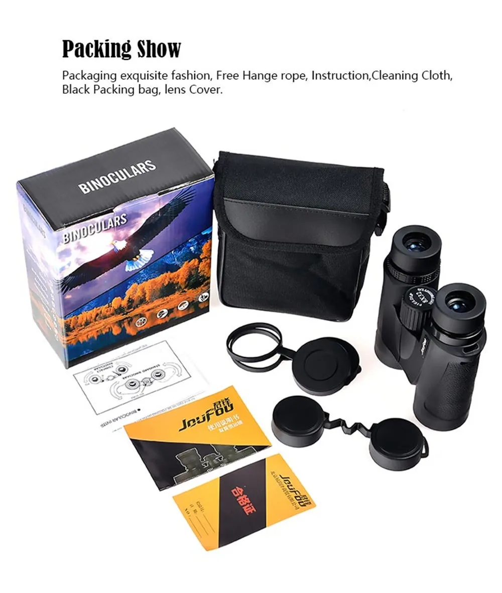 JouFou 8X32 Visionking Spotting Scope HD High Power Adjustable Zoom Waterproof Fogproof Night Binoculars for Hunting (2)