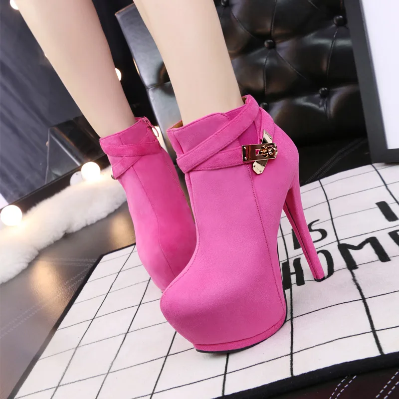 

Women Super High Heels 14cm shoes Concise 8CM platforms shoes pumps Wedding Party Sexy leather shoes zapatos