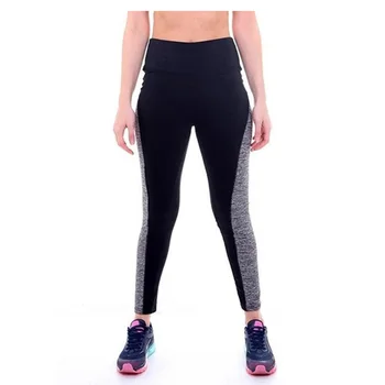 

Newest Fashion Women Grey And Black Paneled Soft Plus Slimming Pants Leggings