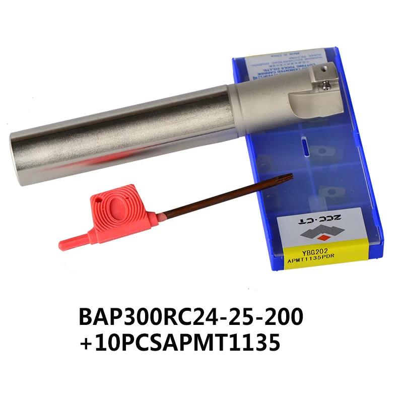 BAP 300R фреза инструменты с 10 шт. APMT1135PDR держатель фрезерного инструмента Торцевая мельница для фрезерного станка с ЧПУ для вставки APMT1135 - Длина режущей кромки: C24-25-200-APMT