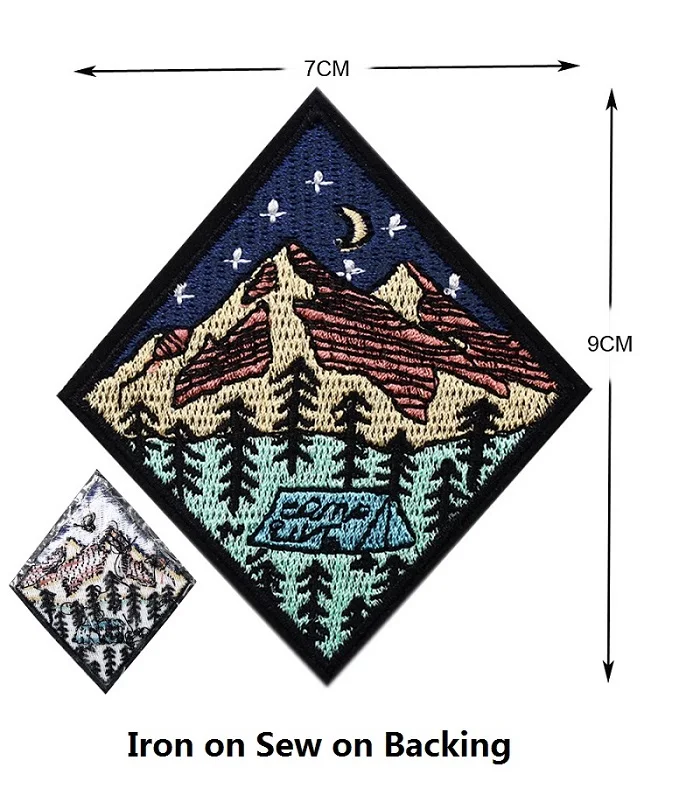 Странник путешественник Исследуйте патч природа путешественник путешествия Странник путешественник нашивка, значок, аппликация - Цвет: Camp Life