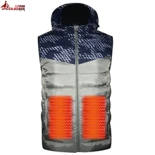 UNCO& BOROR, новинка, Мужская зимняя верхняя одежда, USB, инфракрасный, умный, нагревательный жилет, куртка, электрический, тепловой, теплый жилет, внутри пальто, размер M~ 5XL