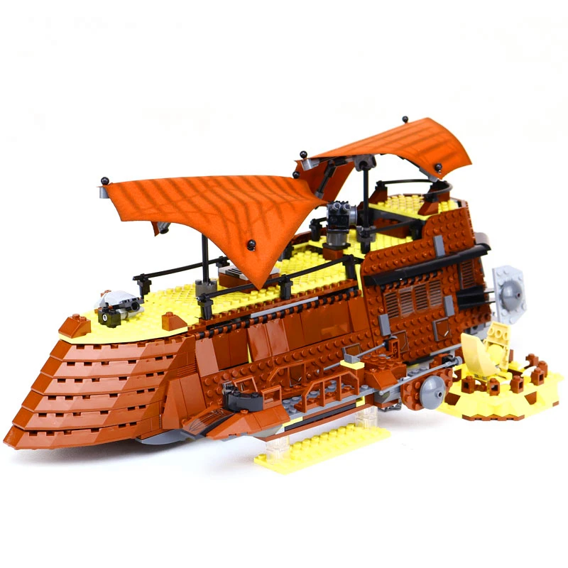 

LEPIN 05090 Star Wars The Jabba`s Sail Barge Building Blocks Brick Compatible LegoIN Technic 6210 Playmobil Toys For Children