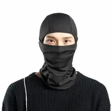 Черная тактическая велосипедная маска для охоты на открытом воздухе, Балаклава с капюшоном, теплая маска для всего лица, ультратонкая дышащая Ветрозащитная маска