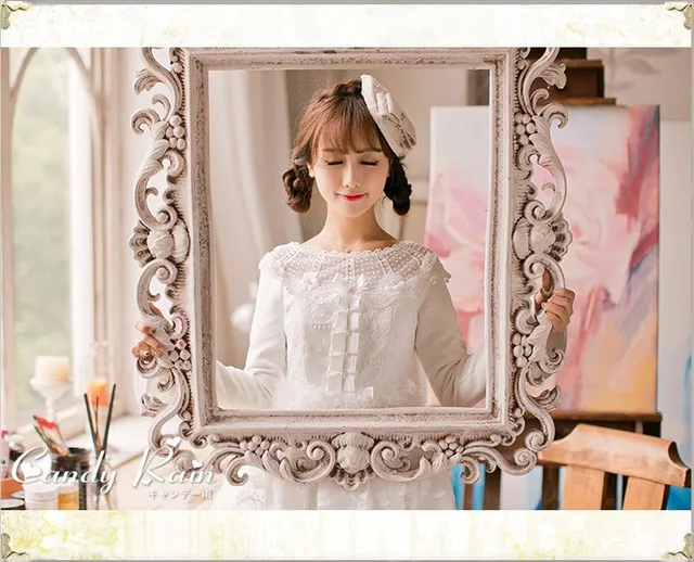 Princess Sweet Lolita White Dress Candy Rain Nail Bead Decoration
