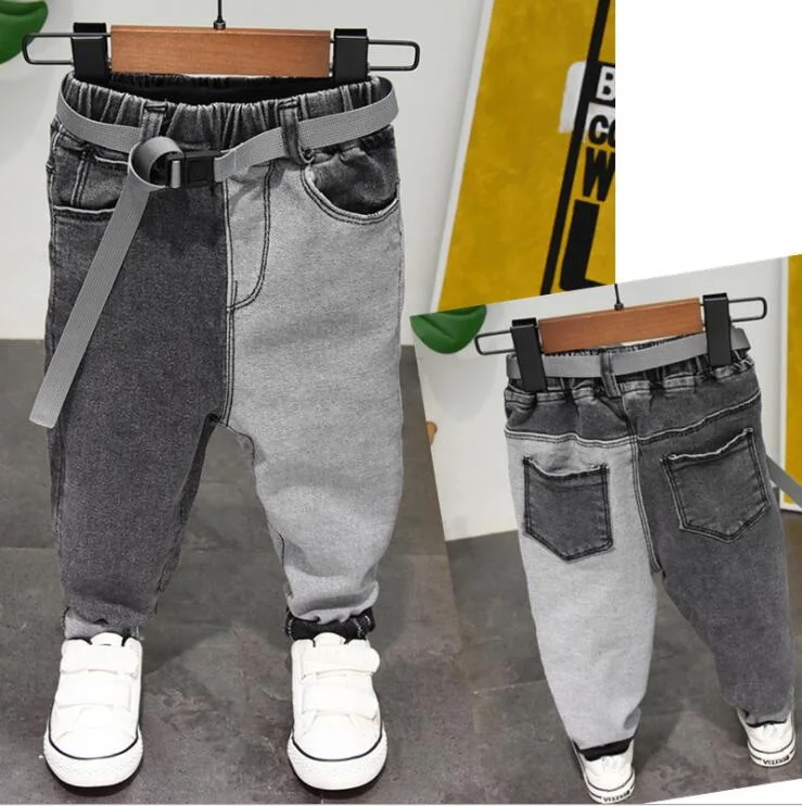 

Autumn Spring Baby Boys Jeans Pants Kids Clothes Cotton Casual Children Trousers Teenager Denim Boys Clothes 2-7Year