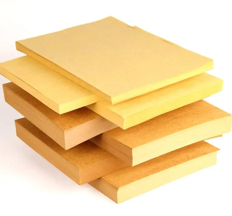 100 200Sheets A5 коричневая крафт бумага сделай сам для изготовления карт 250gsm 300gsm 400gsm