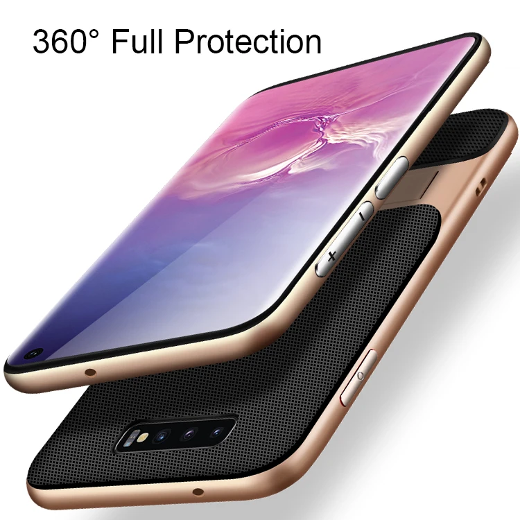 Чехол подставка из углеродного силикона 2019 для Samsung Galaxy S10 Plus 6 4 дюйма|Сумки