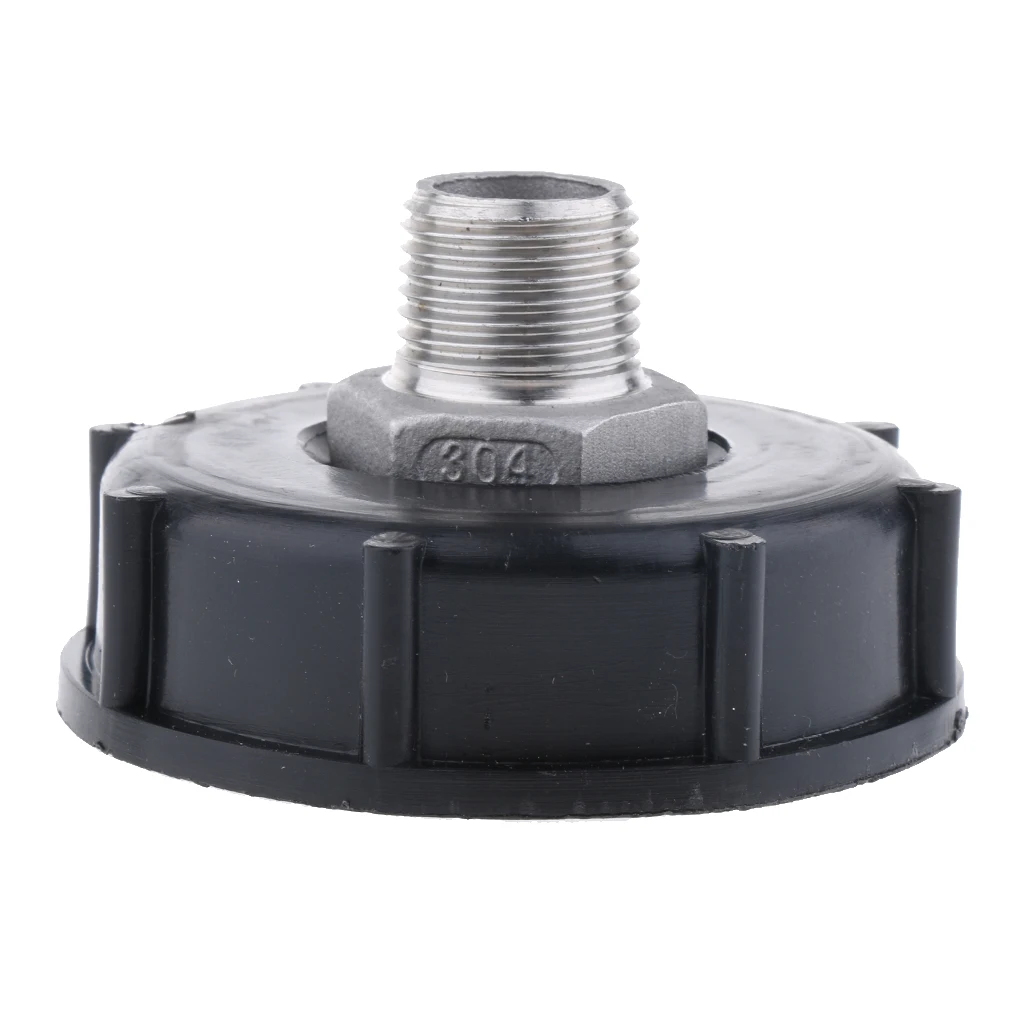 1000L IBC Water Tote Tank Adapter Hose Cap For 60mm Thick Thread Outlet Coarse Thread 4 Extra Thread