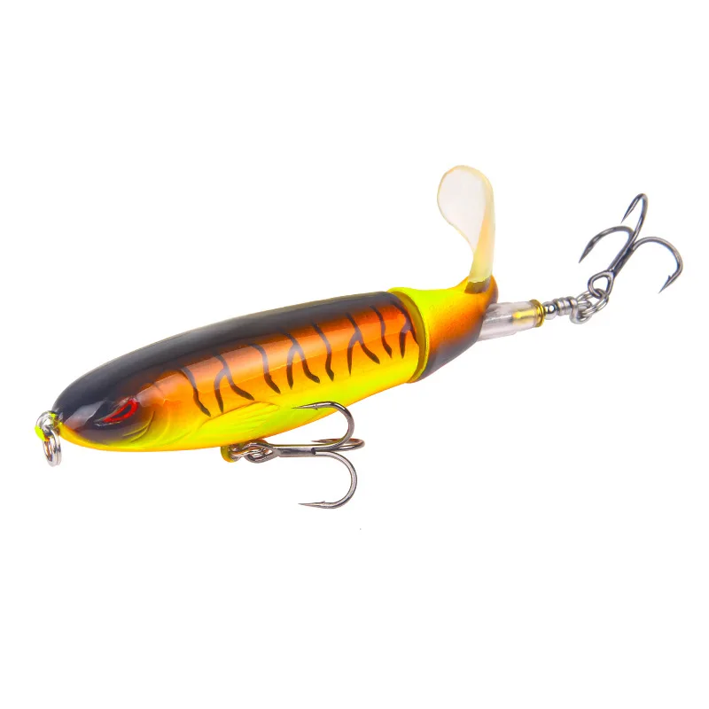 

Fishing Gear with High Simulation Live Fish Swimming Bait Propeller Tractor Hard Bait Floating Pencil 13G/10CM Road Sub-bait