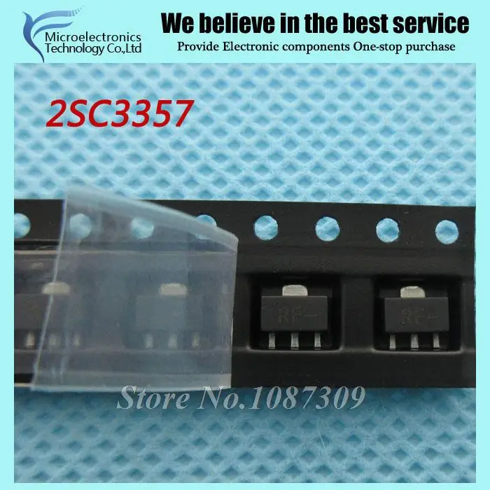 100PCS 2SC3357 RF C3357 SOT89 RF Bipolar Transistors NPN High Frequency