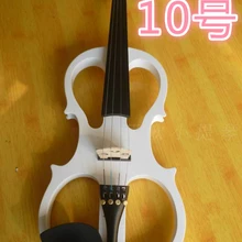N10 белый цвет электрическая скрипка 4/4 скрипка ручной работы o музыкальные инструменты, скрипка бразильский деревянный смычок
