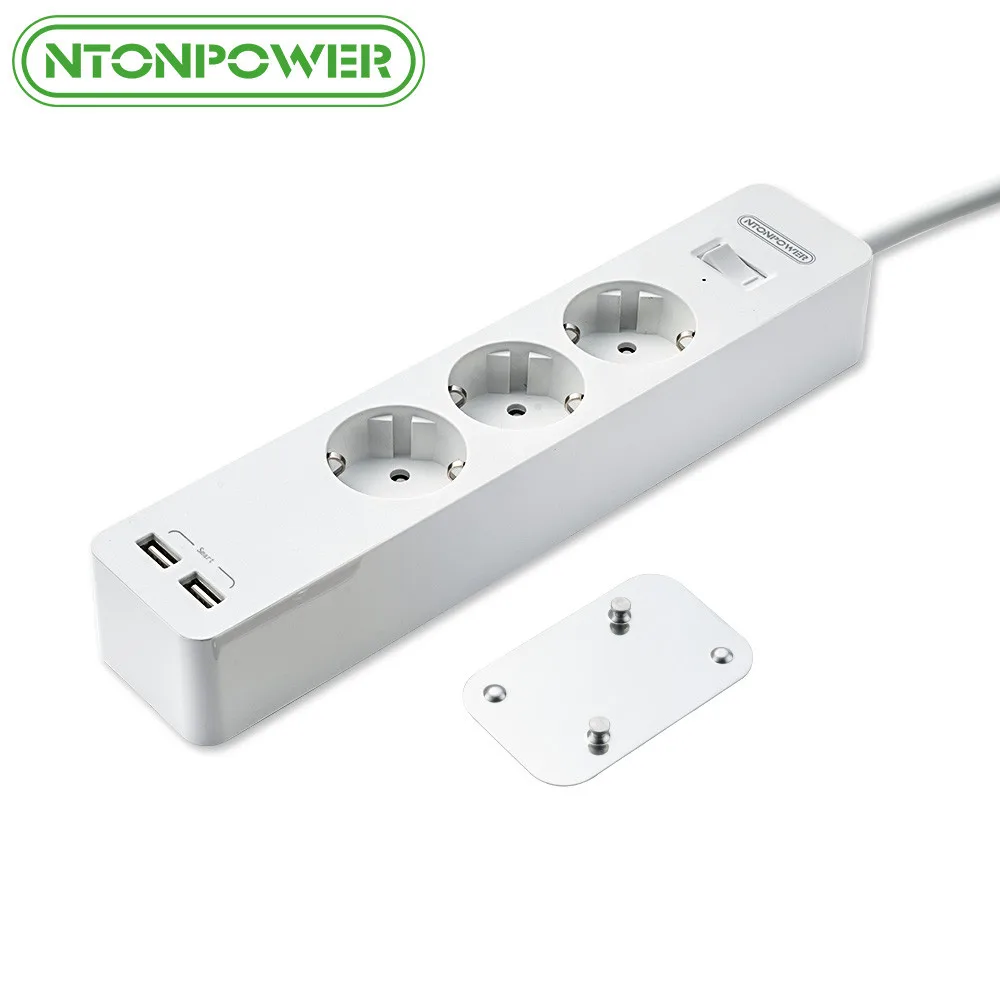 comprar NTONPOWER Tomada Régua de Energia Inteligente com Proteção Contra Surtos de Soquete Da Extensão Tomada Plugue DA UE com Interruptor de Alimentação para Home Office mesa