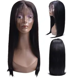 Синтетические волосы на кружеве человеческие Искусственные парики для черный для женщин предварительно выщипанные волосы бразильский